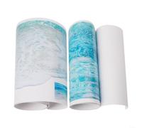 Jonikuper 3D Beach Waves Floor Sticker Decal for Home Bathroom Kitchen Decor, 86 x 53 cm PVC Waterproof Wall Art Print, Reusable and Removable