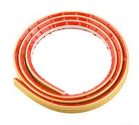 Jonikuper 3D PVC Skirting Board Moulding Trim with Embossed Design for Wall and Door Frame Decoration, 12mm x 9mm x 1m, For Easy to Install and Cut, Waterproof and(Gold)