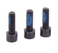 Jonikuper 4 PCS Black M6 x 18 mm High Carbon Steel Disc Brake Mount Adapter Screws for Caliper Fixing and Installation, Compatible with Most Cycling Brake Components