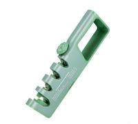 Jonikuper 4-Slot Handheld Kitchen Sharpener with Adjustable Sharpening Angle, Non-Slip Rubber Base & Abrasive for Coarse and Fine Honing, ABS(Green)