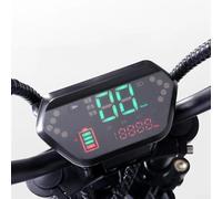 Jonikuper 48V 60V 72V LCD Display Meter Control Panel for Electric For Bike and Scooter Motor with 6-Pin Interface and Wide Screen