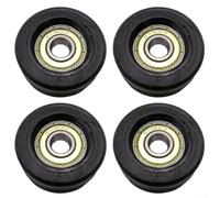 Jonikuper 4pcs Rowing Machine Seat Wheels with Bearings, 35.5mm Fitness Equipment Pulley for Exercise Bikes and Other Fitness Gear