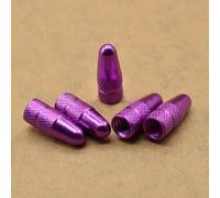 Jonikuper 5 Pack For Bike Valve for Valves, Aluminum Alloy Tire Air Stem Dust Covers Compatible with Wheel Rims, Red/Purple/Green/Blue/Black/Gold/Silver(Purple)