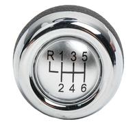 Jonikuper 6 Speed Car Manual Gear Shift Knob Shifter for Mini for Cooper R55 R56 R57 R58(Silver)