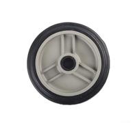 Jonikuper Air Compressor Caster Wheels for Belt-Type Air Compressors - 5 to 8 Inch Shock-Absorbing Silent Casters, Non-Slip Industrial Grade, 20 mm or 25 mm Mounting Hole, Black/Grey(4Inch)