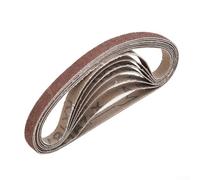 Jonikuper Air Finger Sander Sanding Belts 330 x 10mm, 25-Piece Set with Assorted Grits (60/80/100/120) for Wood, Plastic and Metal Grinding(1.5mm)