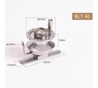 Jonikuper All Metal Ice Fishing Reel with Adjustable Drag Knob, For CNC Machined Aluminum Alloy Construction, Two-Way Click Sound for Winter Fishing and Fly Fishing, Right(BLT-40 (right hand))