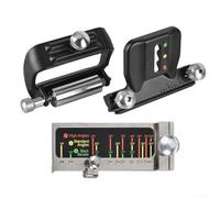 Jonikuper Aluminum Alloy Honing Guide Tool for Woodworking Sharpening - Adjustable Angle Holder Compatible with Chisels, Planes and Knives, Black(SKU)