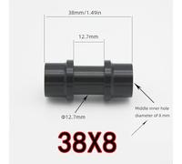 Jonikuper Aluminum Alloy Rear Shock Bushing Hardware Kit for and For Fox, 8mm Bolt Diameter, Multiple Sizes 22.2mm/24mm/25.4mm/38mm/41.4mm, Black(8mm*38mm)