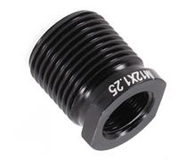 Jonikuper Aluminum Alloy Shift Knob Adapter with Internal Thread for M10*1.25, M8*1.25, M10*1.5, For M14*1.5 Manual Transmission Cars - Black(For M12*1.25)