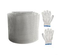 Jonikuper Aluminum Gutter Guard Mesh - 12.7 cm x 6 m or 15 cm x 6 m For Leaf Filter for Rainwater Drainage, Rust-Resistant Eaves Protection Net for Home & Garden(12.7cm x 6m)