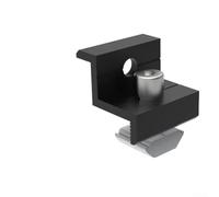 Jonikuper Aluminum Solar Panel Mounting Bracket Set with End Clamps for 30-35mm Rails Compatible with PV Modules for Roofs Boats and Motorhomes(4Pcs End clamp)