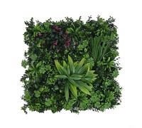 Jonikuper Artificial Flower Wall Panels, 50 x 50 cm UV-Stable Realistic Indoor & Outdoor Garden Décor for Living Walls, Pet-Safe and For -(A)