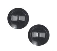 Jonikuper Boat Safety Rope Buckle for Inflatable Kayaks and Canoes, PVC Anchor Tie-Down with Grommets, 2-Pack Black Marine Fastening Hardware