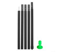 Jonikuper Carbon Fiber Adjustable Tarp Poles for Camping Canopy Shelter and Awning Tent, Lightweight Multi-Section Design with 8-Layer High Strength Rods, Black Outdoor Hiking Accessory(2.1meters)