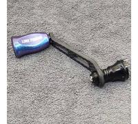 Jonikuper Carbon Single Handle with Knob for Daiwa Fuego Salamandura Prorex For LT Fishing Reels, 16g Lightweight Replacement Part for Reel Repair or Upgrade(Blue purple)