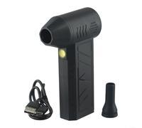 Jonikuper Cordless Mini Blower for Car Detailing, 130,000 RPM Turbo Fan, 200W Motor, Over-Temperature Protection, Fast Charge via Type-C, Black