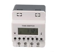 Jonikuper Digital Timer Switch For Relay KG316T AC220V 60A-100A Electronic Programmable Controller for Industrial and Commercial Electrical(60A 60A)