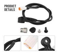 Jonikuper E-For Bike Speed Sensor Cable with Magnet for Motor M400 M620 G510 G330 Using CAN/UART Protocol, Lasting Rubber and Metal Construction, Black, Compatible with 3-Pin and 4-Pin(3pin)