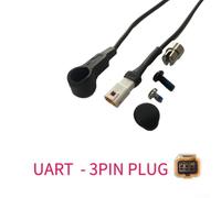 Jonikuper E-For Bike Speed Sensor Cable with Magnet for Motor M400 M620 G510 G330 Using CAN/UART Protocol, Lasting Rubber and Metal Construction, Black, Compatible with 3-Pin and 4-Pin(4pin)