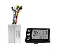 Jonikuper EBike Conversion Kit with 350W/500W Brushless Controller and S866 LCD Display for 36V/48V Electric Motor Conversion, Aluminum Housing and Sine Wave