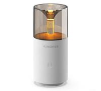 Jonikuper Electric Air Humidifier with USB Power and Essential Oil Diffuser Function, 120ml Capacity, Candle-Like Design for Home Office Bedroom Decor, Automatic(White)