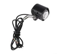 Jonikuper Electric For Bike LED Front Light 36V-60V Waterproof ABS Headlight with 115cm 3-Wire Cable for E-Scooter and Night Riding Safety