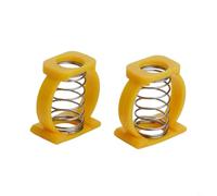 Jonikuper Enhanced Hinge Clamp Spring C Buckle for Folding For Bike - 1 Pair, Split Design for Easy Installation, Plastic + Stainless Steel,(yellow)