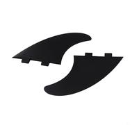 Jonikuper FCS2 Compatible Keel Fins with Fiberglass Core and ABS Material - High Performance Surfboard Twin Fins Set of 3 Pieces (138-150mm) for Surfing Water(FCS1 generation)