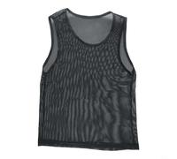 Jonikuper Football Vest Jerseys for Youth Training, Mesh Sports BIBS Vests for Kids and Children, Loose Fit Polyester Soccer Basketball Cricket Practice Wear, 40x56cm(black)