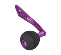 Jonikuper For EVA Power Handle Knob Replacement for Baitcasting Fishing Reels, 103mm Grip Length with Metal Construction, Compatible with Various Fishing Reel(purple)