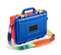 Jonikuper for Nintendo for Switch Storage Box with Waterproof Features, Perfect to Keep Your Gaming Gear Safe Outdoors (Orange-Blue )