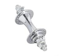 Jonikuper Front and Rear Wheel Hub Set, 36 Hole Iron Steel Disc Hubs for or Road Bikes, Silver Finish, 100mm Front and 130mm Rear Axle Length for Spoke Assembly and Smooth Riding(front hub)