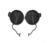 Jonikuper Front Bumper Tow Hook Eye Cap Cover Replacement for Porsche Cayenne 2011-2014 Models - Black Plastic Unpainted Left & Right Pair