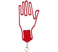 Jonikuper Glove Stretcher for Men's Gloves, ABS Plastic Drying Hanger with Hand Shape Design, Fits, Portable Clip-On Gear for Right or Left Hand(Red)