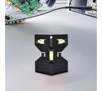 Jonikuper Horizontal Fence Post Pipe Magnetic Angle Meter with 3 Bubble Levels for Accurate Leveling, Sturdy Plastic Construction, Red/Black/Yellow/Green(Black)