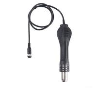 Jonikuper Hot Air Handle for 858A and 858D Rework Solder Stations - 12V/24V Dual-Voltage, High- Resistant (100-480°C), Non-Slip Ergonomic Design, Black(12V)