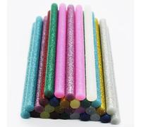 Jonikuper Hot for Craft Repair - 50 Pcs Colored Glitter Hot Melt, 7×100 mm, Fast-Bonding, High-Strength, Water-Resistant, Suitable for Wood, Plastic, Paper, Ceramic & Electronics(SKU)
