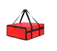 Jonikuper Insulated Pizza Delivery Bag with Waterproof Non-Woven Fabric, Large Capacity for Commercial Food Transport, Control for Hot Meals, Black(Red50*50 * 15CM)
