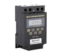 Jonikuper KG316T Automatic Power Timer Switch AC 110V/220V, 10 On/Off Settings, Programmable 1 Minute To 168 Hours, For Street Lighting, Industrial Use(110V)