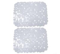 Jonikuper Kitchen Sink Mat Pebble Sink Mat, For Kitchen Counter-top Tabletop Accessories, Machine Wash, Effective Water Drainage(transparent)