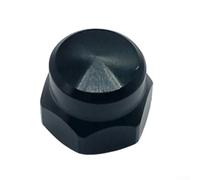 Jonikuper M8 Spindle Nut Screw 8x5mm Aluminum Alloy Fishing Reel Replacement Part for Daiwa, For Abu and Histar Casting Reels - Black(black Left)