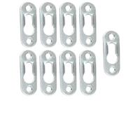 Jonikuper Metal Mirror Hook Snap Hanger Wall Invisible Flat Frame Bracket, Silver, 45mm x 16mm, .2mm Thickness, Iron Mounting Hardware for Picture Frame, Photo Frame,(10pcs)