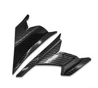 Jonikuper Motorcycle Fairing Side Wing Air Intake Spoiler for ADV160, Black Forged Pattern Carbon Fiber Look(carbon fiber)