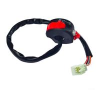 Jonikuper Motorcycle Switch for ABS Material, Black Handlebar Multi-Function Electrical Ignition Switch with Reliable Performance and Fitment for Most