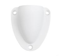 Jonikuper Nylon Wire Cable Vent Cover Clam Shell for Marine Boating Sailing Applications, Weather Resistant Cable Routing and Splash Proof Opening, White or(Black)(Large)