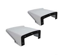 Jonikuper Outdoor Camera Housing Waterproof Sun Rain Shade Cover Shield for Security Cameras, Plastic Protective Roof, Compatible with Outdoor CCTV, White(2pcs)