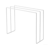 Jonikuper Over-the-Door Towel Rack Holder for Bathroom or Kitchen, 28.5 x 10 x 23 cm, Triangle Iron Design, Rust-Resistant Coated Metal, Fits Door(White)