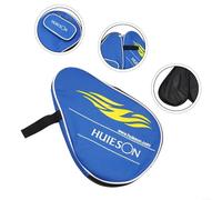Jonikuper Oxford Cloth Table Tennis Racket Bag Pong Paddle Case Protective Storage Holder with Ball Compartment Smooth Metal Zipper for Players(Black)