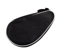 Jonikuper Portable Table Tennis Racket Bag for Paddles - Dustproof Oxford Cloth Storage Case with Handle, 28 x 18 x 2 cm - Lightweight & Long lasting Protection for Indoor(Black)